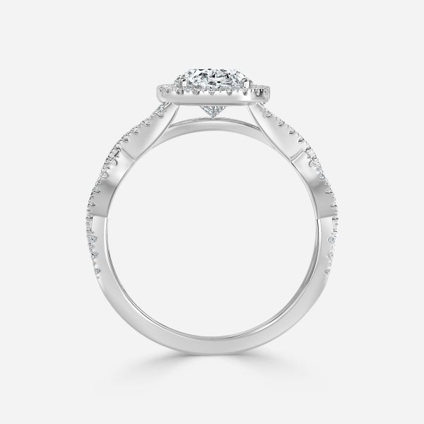 Oval Halo Engagement Ring