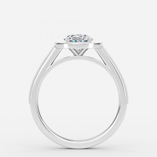 Oval Halo Engagement Ring
