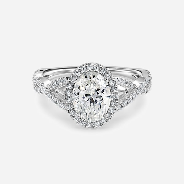 Oval Halo Engagement Ring