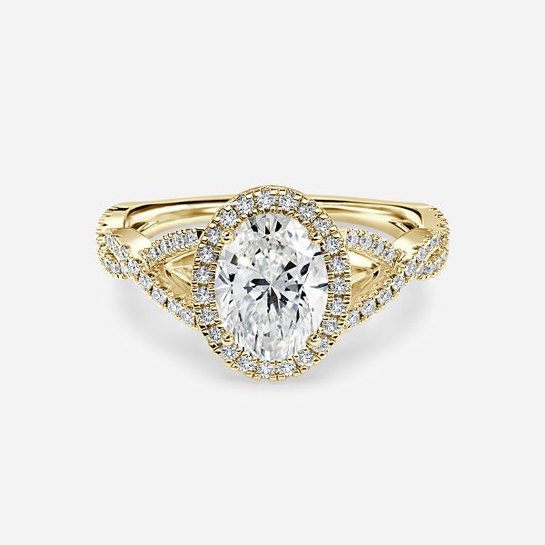 Oval Halo Engagement Ring