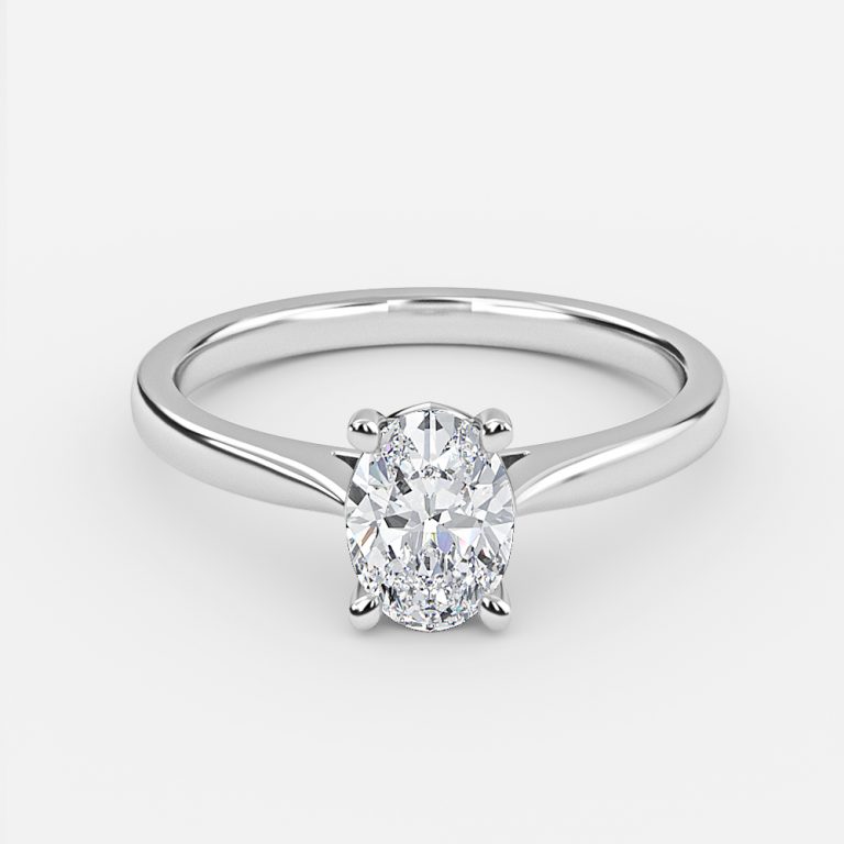 Oval Solitaire Engagement Ring
