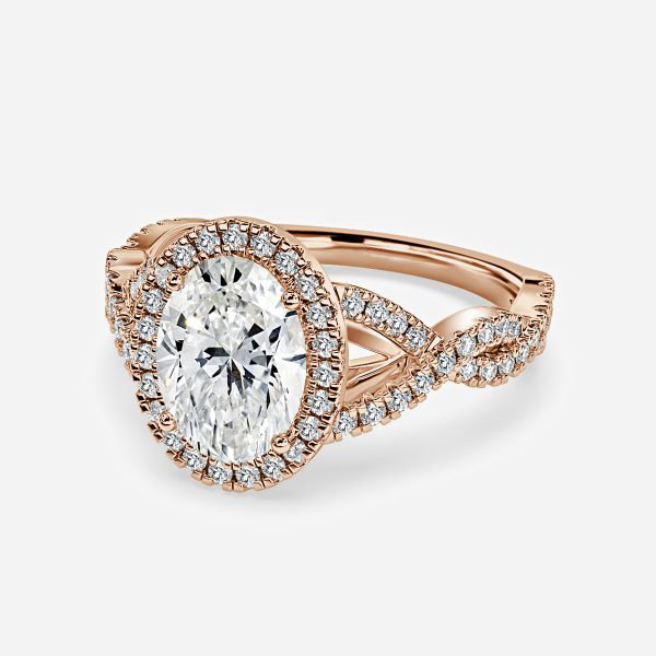 Oval Halo Engagement Ring