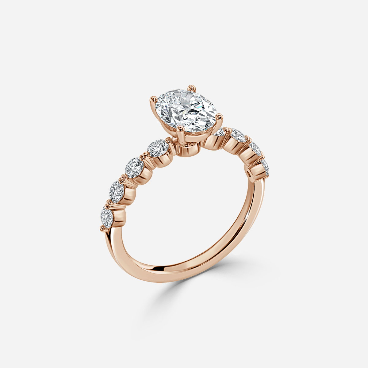 Oval Unique Engagement Ring