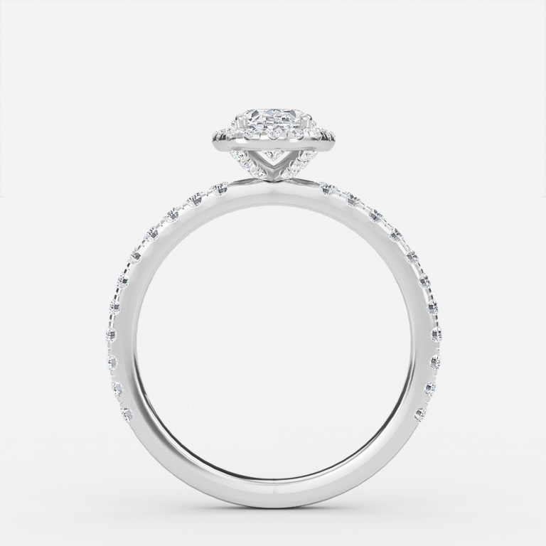 Oval Halo Engagement Ring