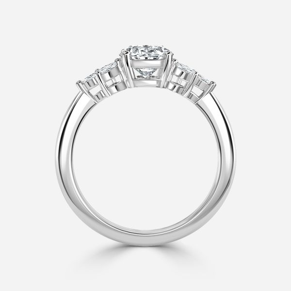 Oval Cluster Engagement Ring