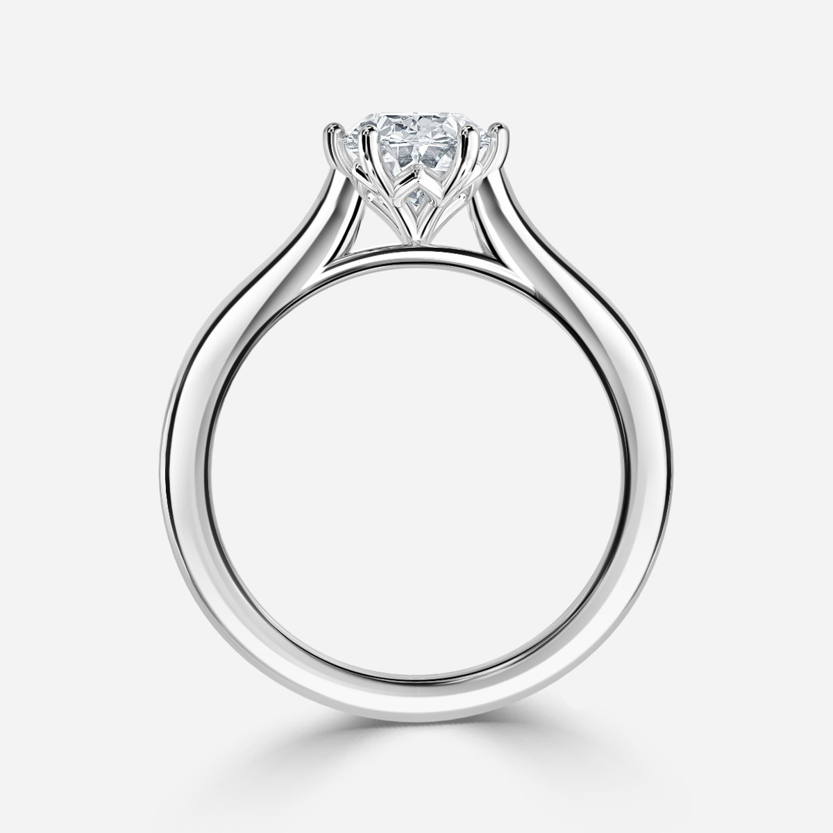 Oval Solitaire Engagement Ring
