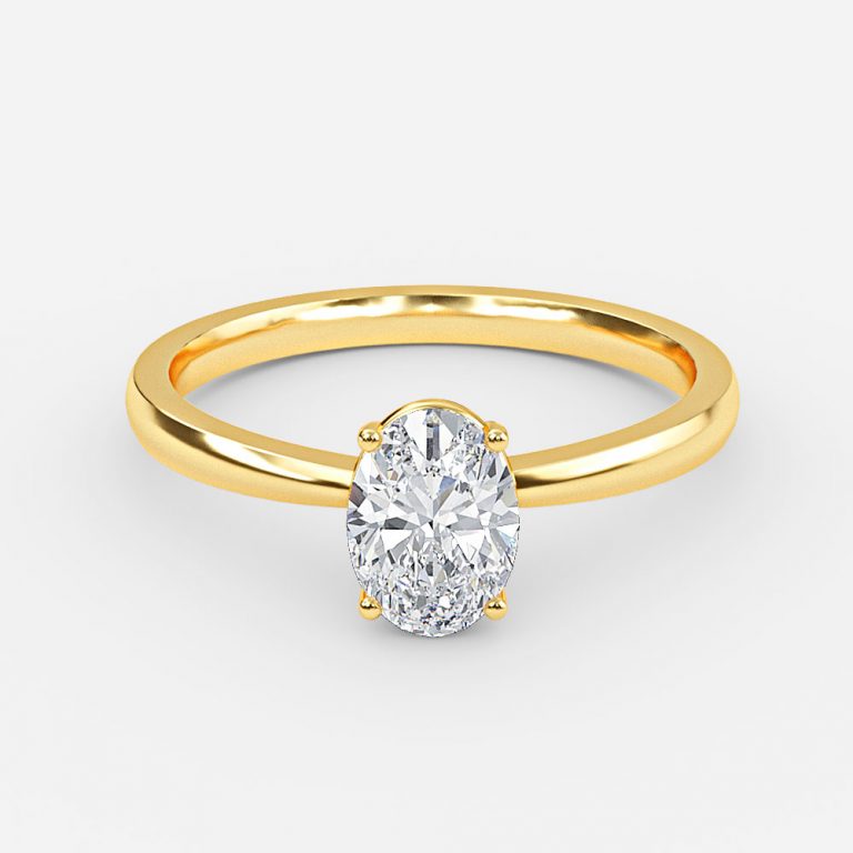 Oval Solitaire Engagement Ring