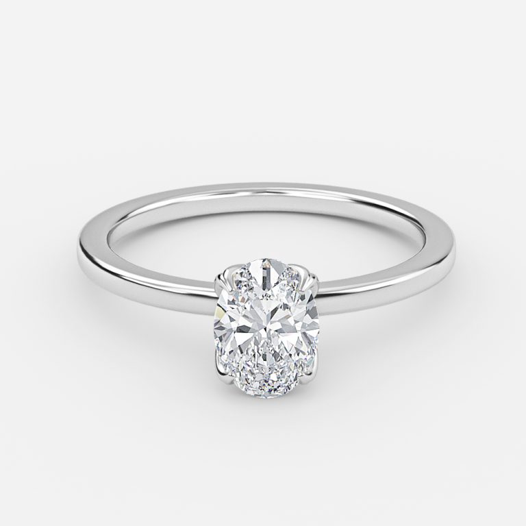 Oval Solitaire Engagement Ring