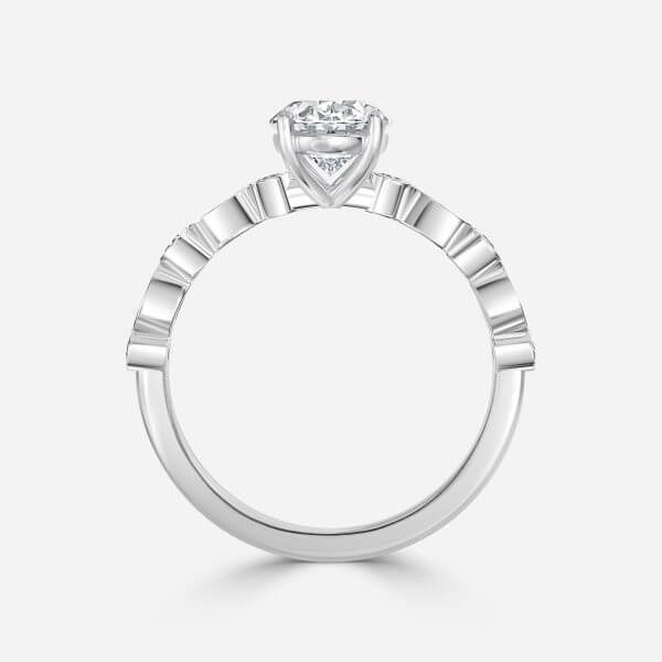 Oval Unique Engagement Ring
