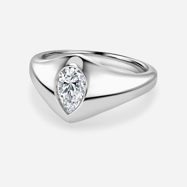 Pear Bezel Engagement Ring