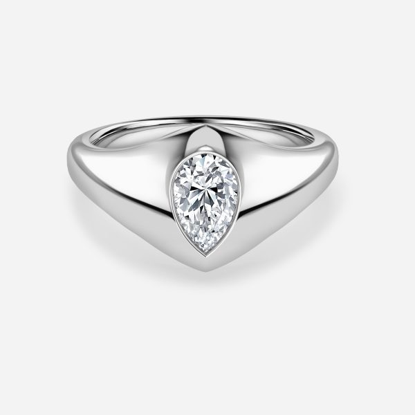 Pear Bezel Engagement Ring