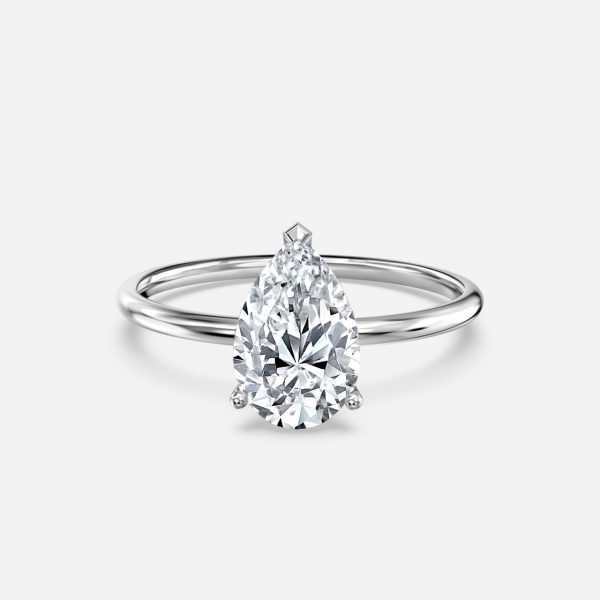 Pear Solitaire Engagement Ring