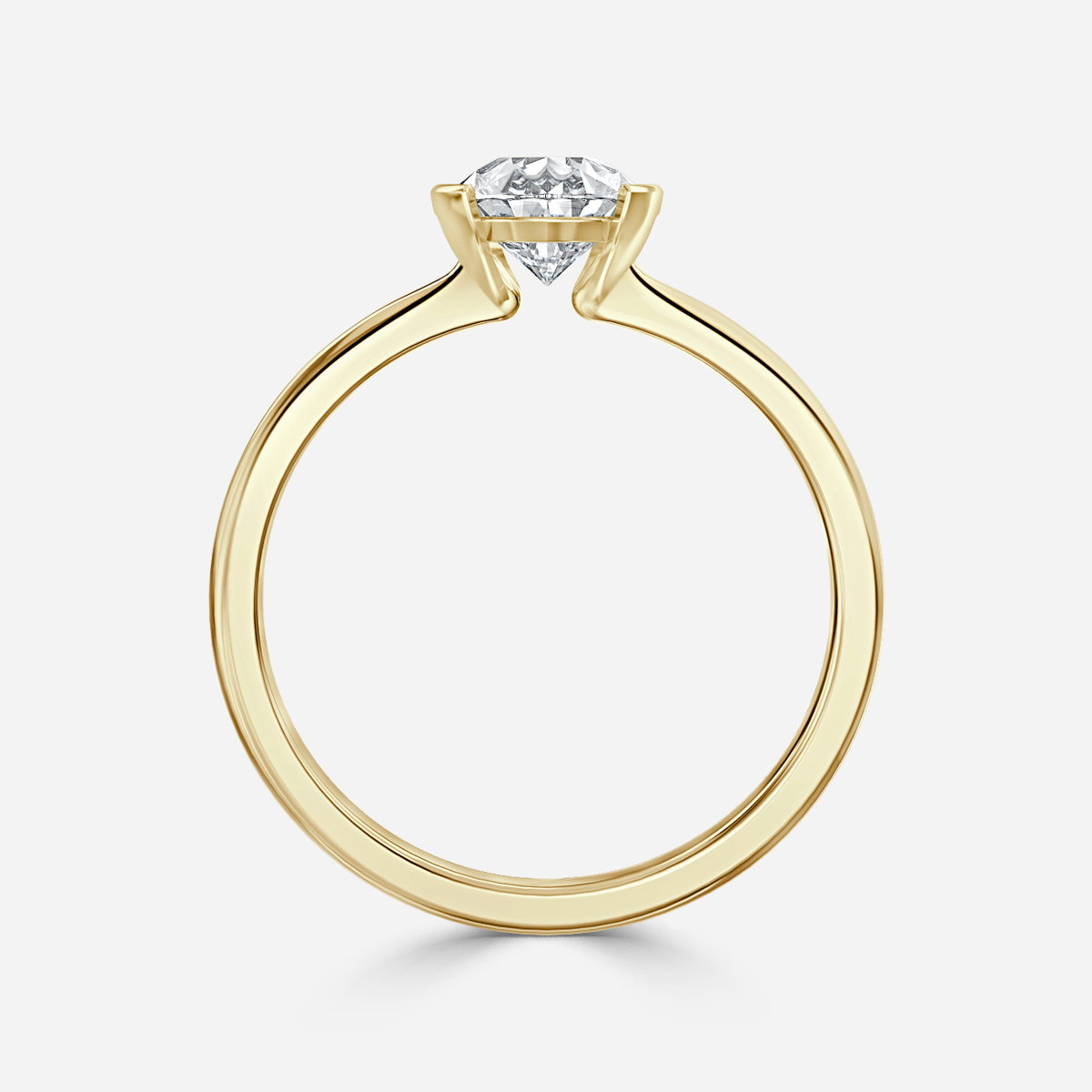 Pear Bezel Engagement Ring