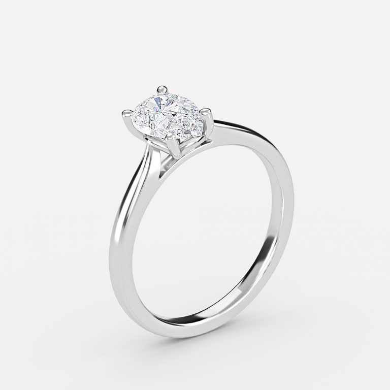 Pear Solitaire Engagement Ring