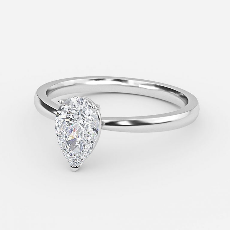 Pear Solitaire Engagement Ring