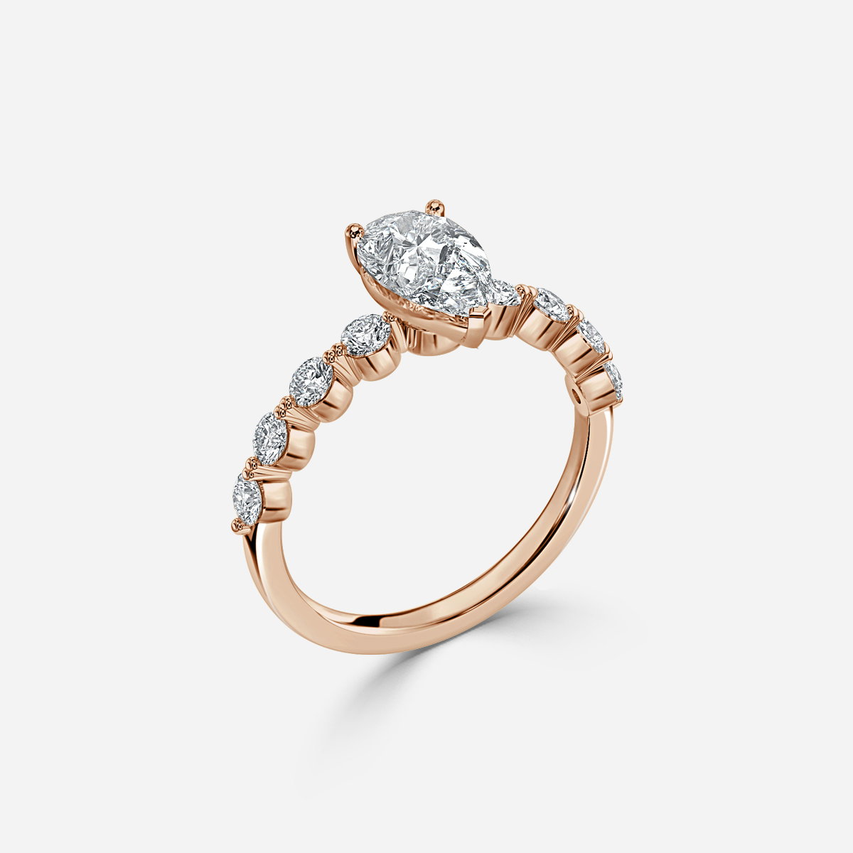 Pear Unique Engagement Ring