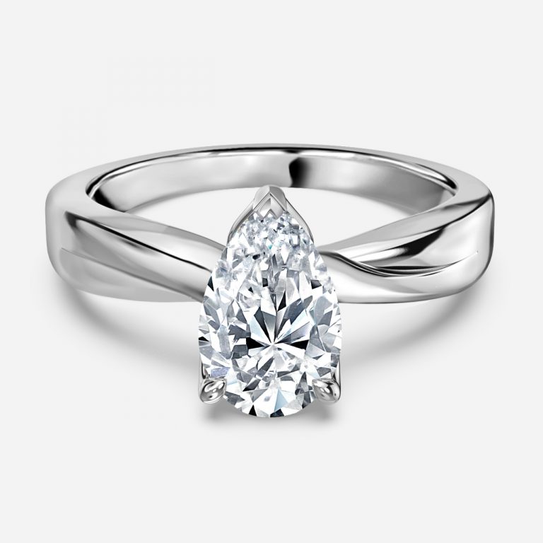 Pear Solitaire Engagement Ring