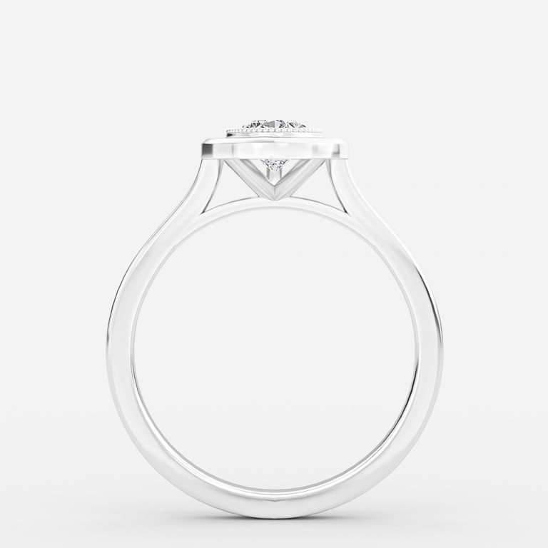 Pear Bezel Engagement Ring