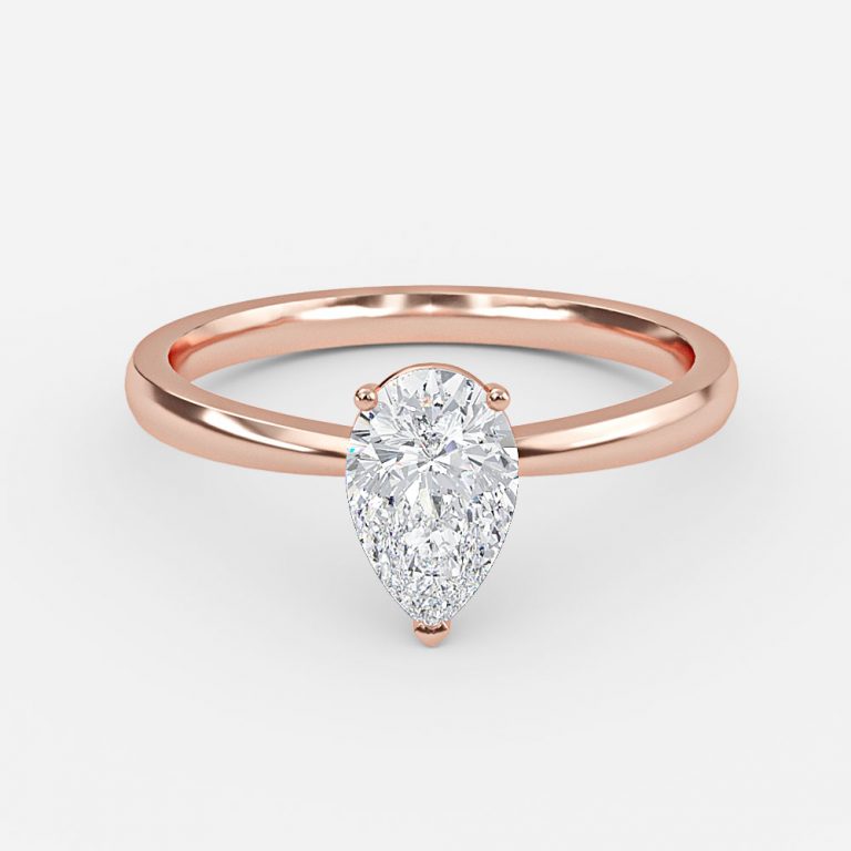 Pear Solitaire Engagement Ring
