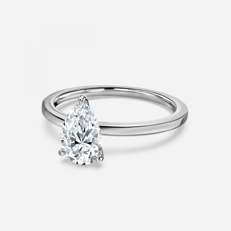 Pear Solitaire Engagement Ring