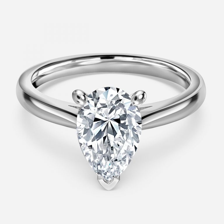 Pear Solitaire Engagement Ring