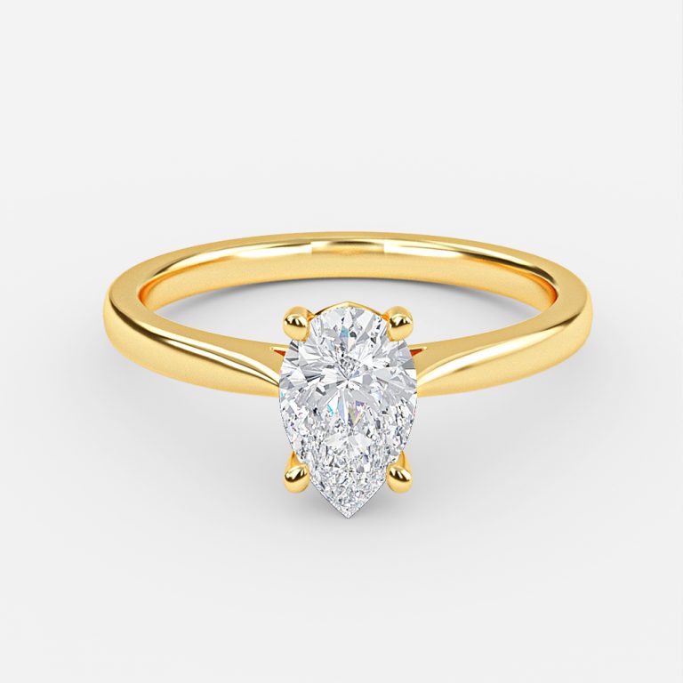 Pear Solitaire Engagement Ring