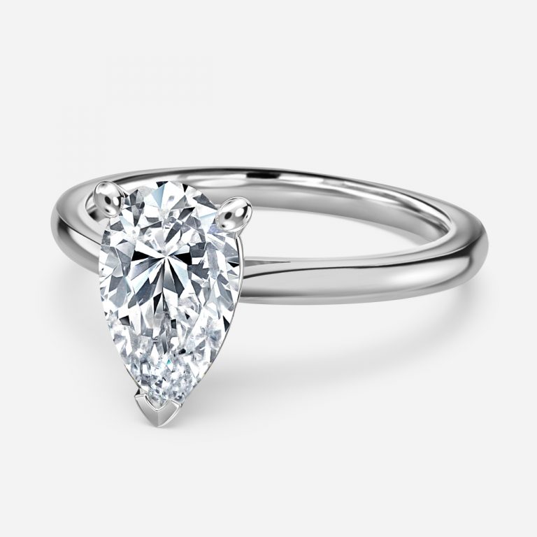 Pear Solitaire Engagement Ring