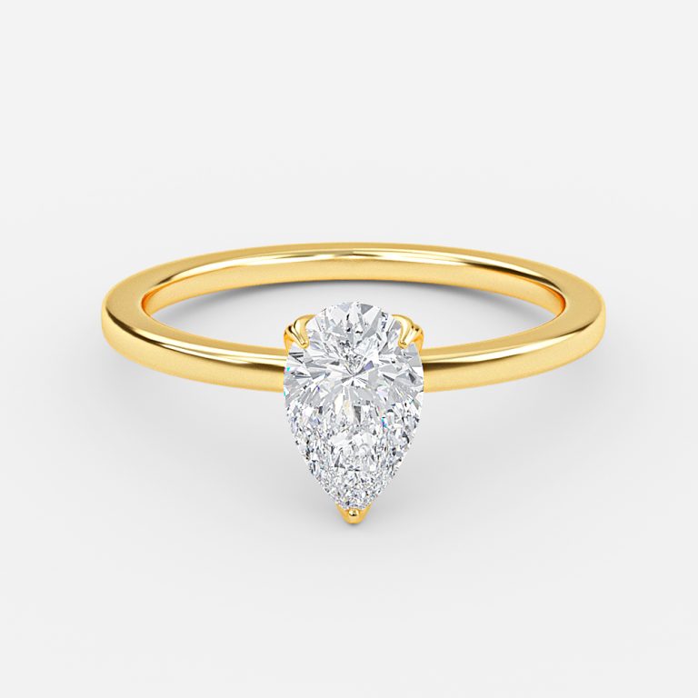 Pear Solitaire Engagement Ring