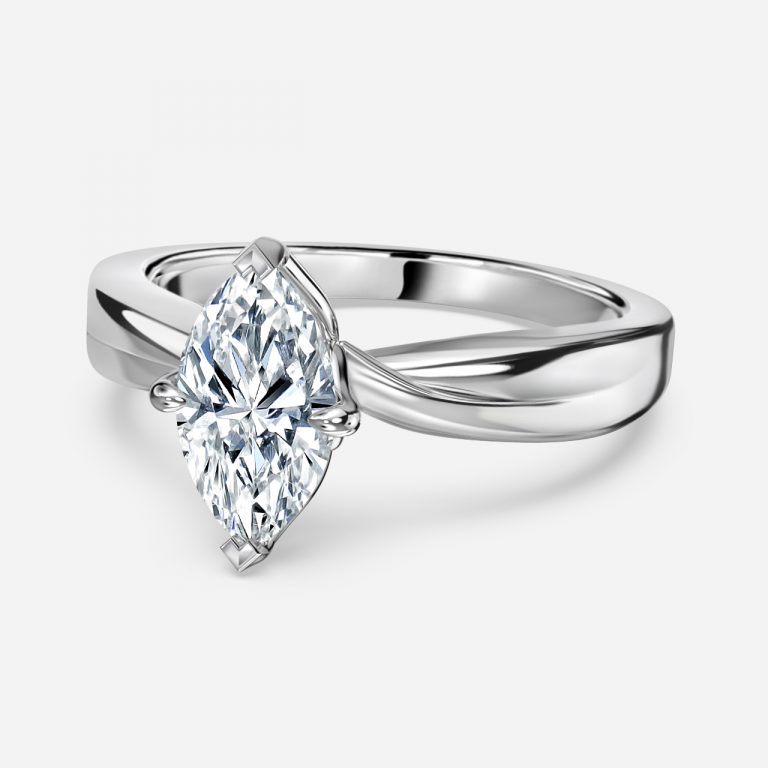 Marquise Solitaire Engagement Ring