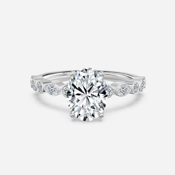 Oval Unique Engagement Ring