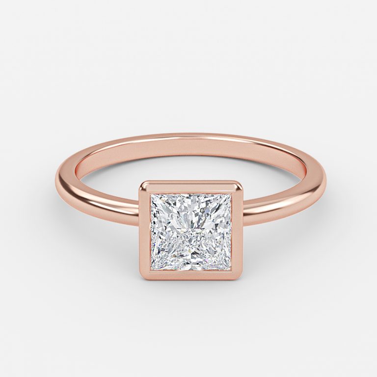 Princess Bezel Engagement Ring