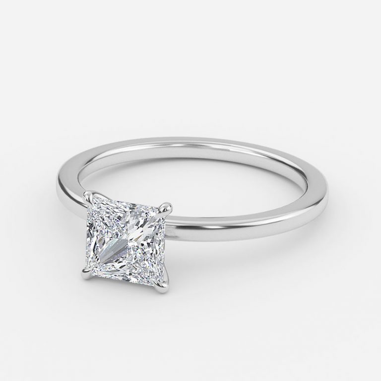 Princess Solitaire Engagement Ring
