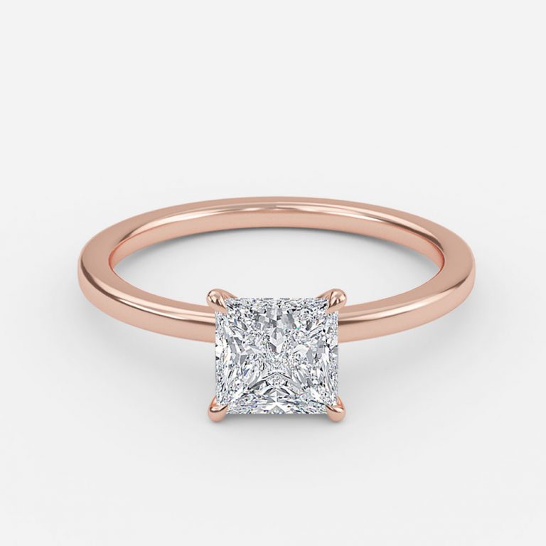 Princess Solitaire Engagement Ring