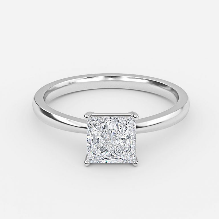 Princess Solitaire Engagement Ring
