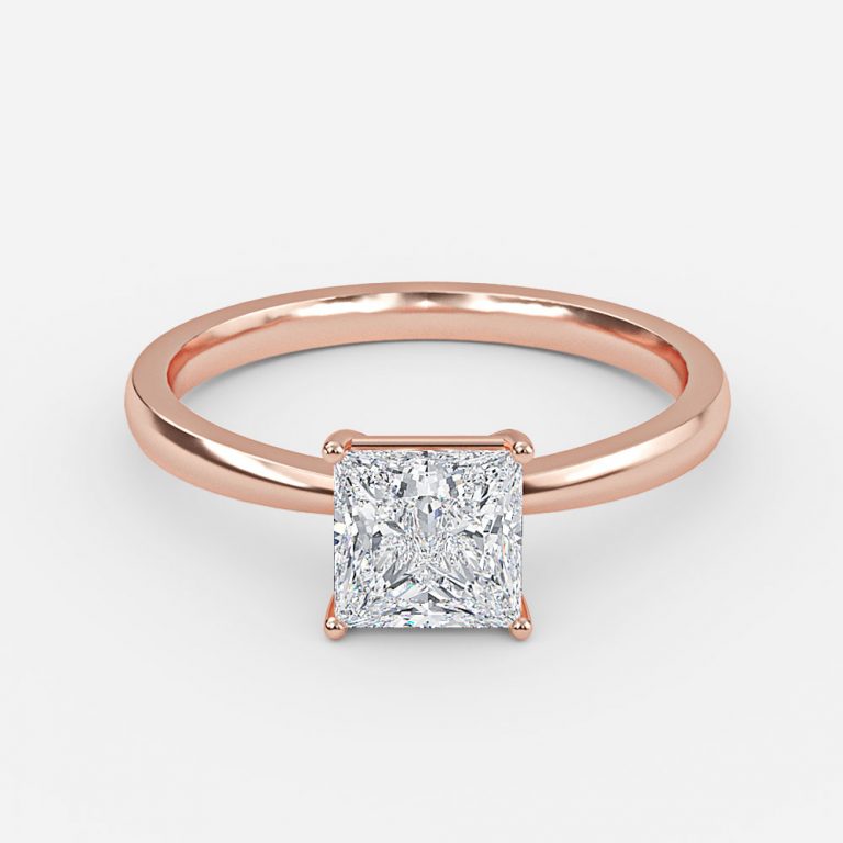 Princess Solitaire Engagement Ring