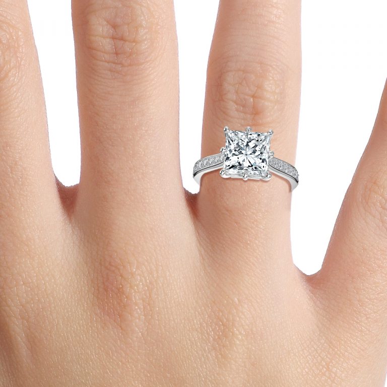 Princess Vintage Engagement Ring
