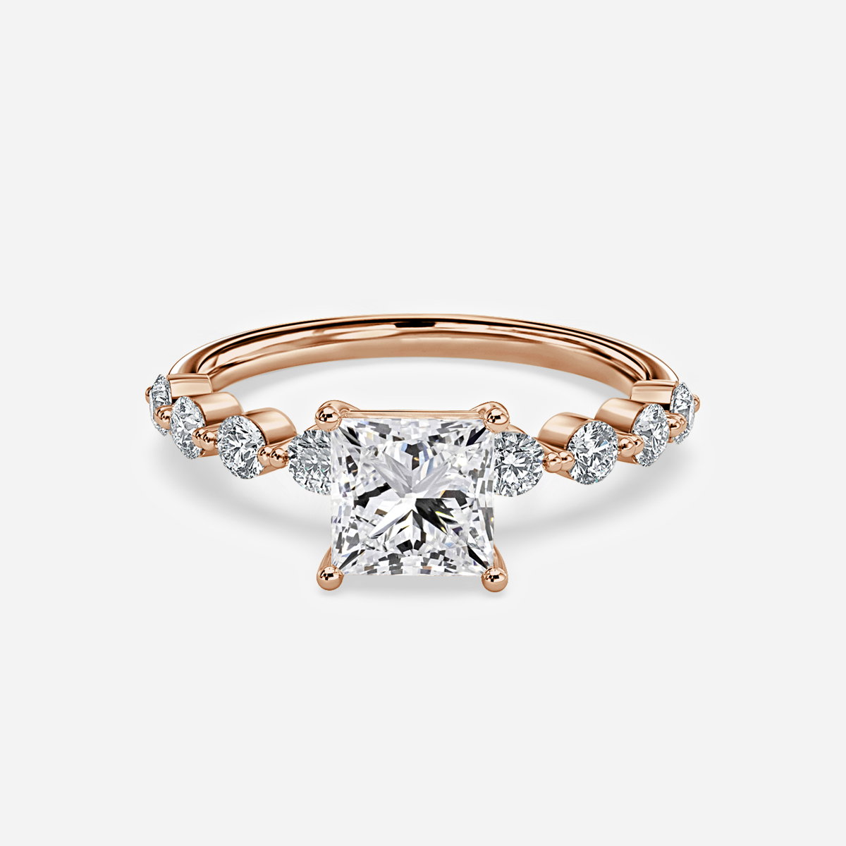 Princess Unique Engagement Ring