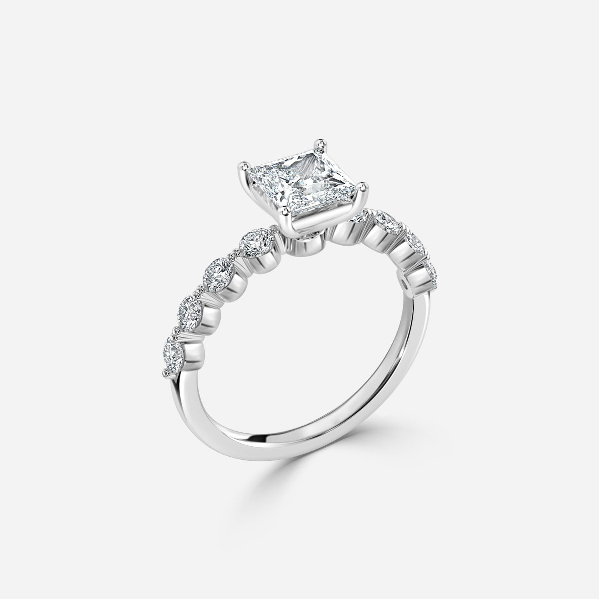 Princess Unique Engagement Ring