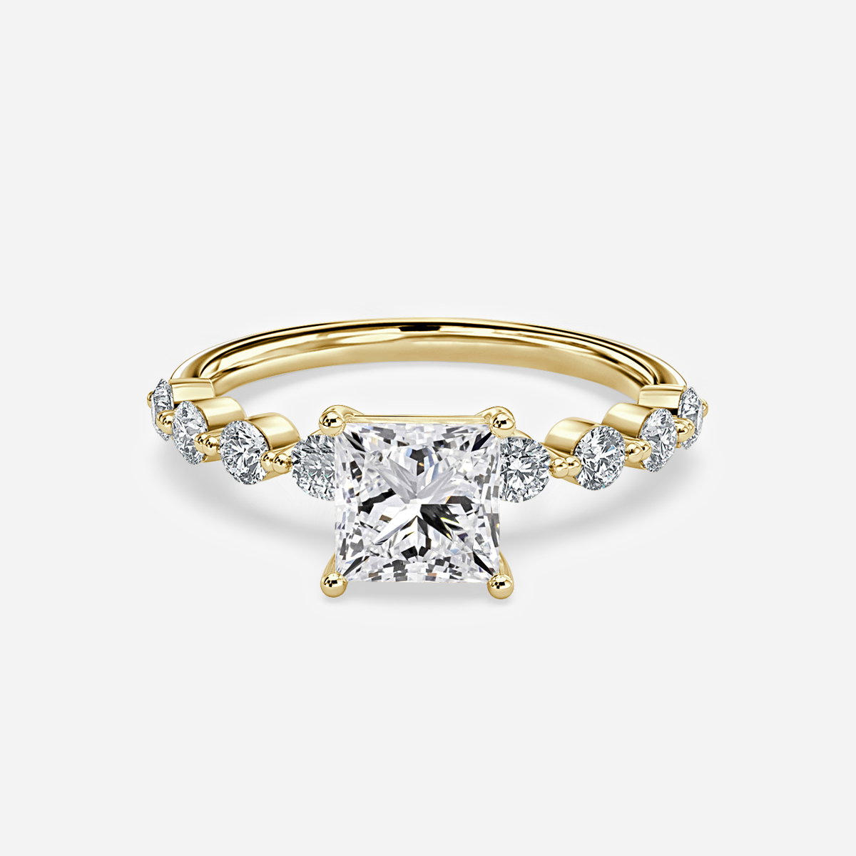 Princess Unique Engagement Ring