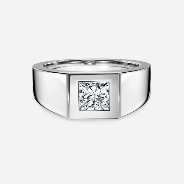 Princess Bezel Engagement Ring