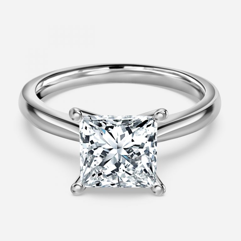 Princess Solitaire Engagement Ring
