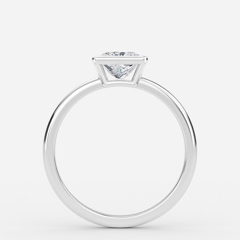 Princess Bezel Engagement Ring