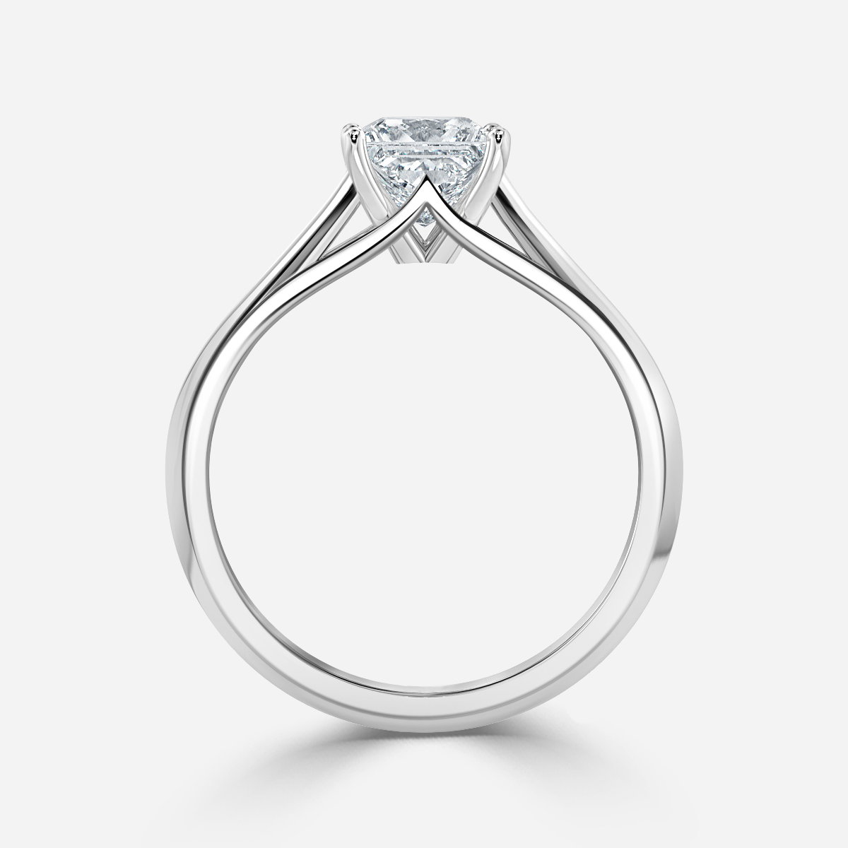 Princess Solitaire Engagement Ring