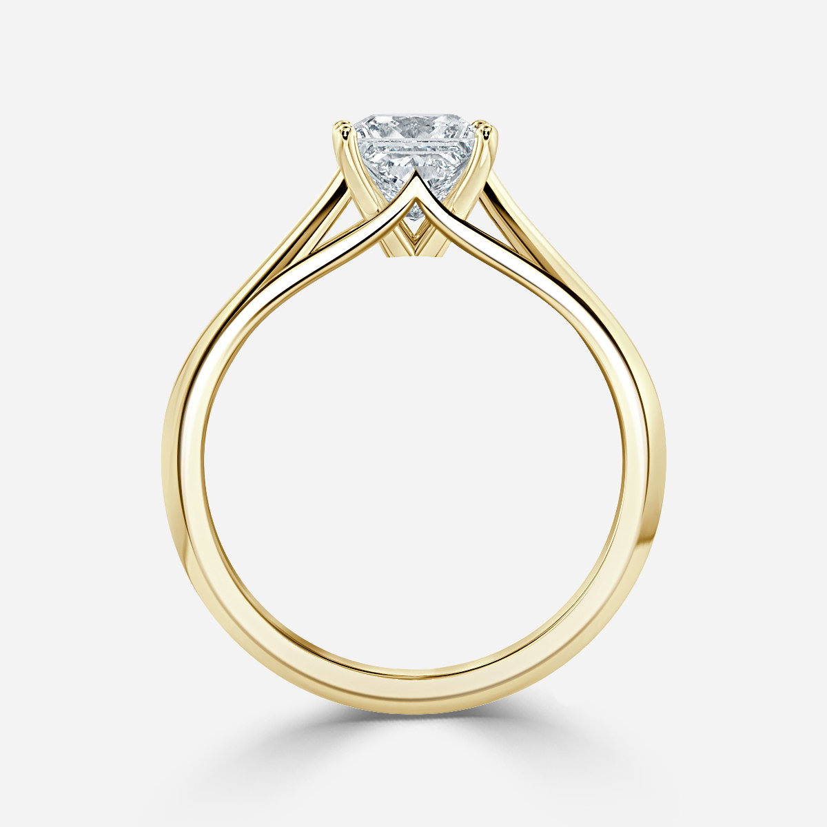 Princess Solitaire Engagement Ring