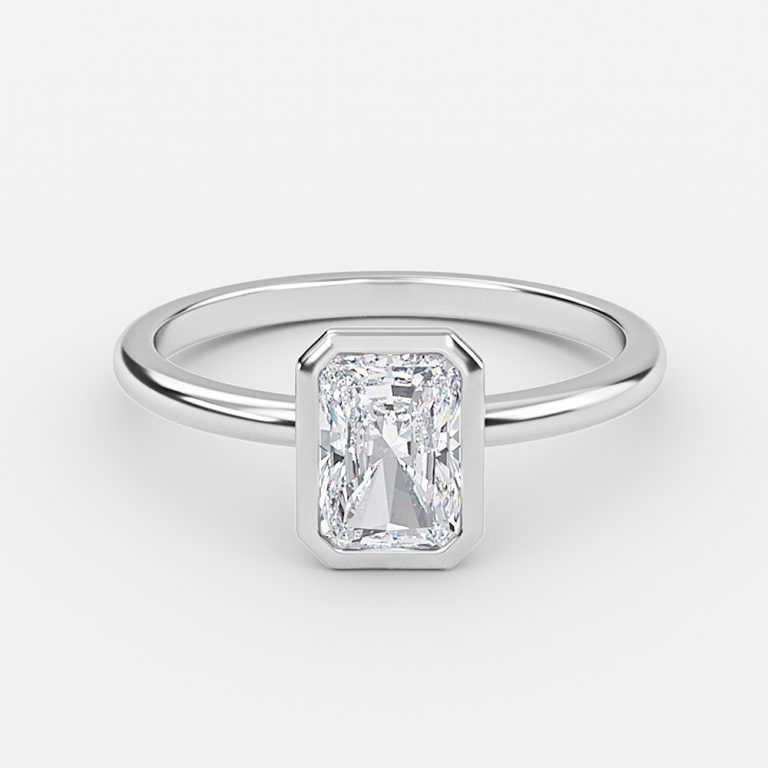 Radiant Bezel Engagement Ring