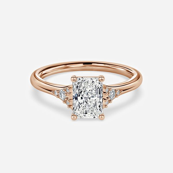Radiant Cluster Engagement Ring