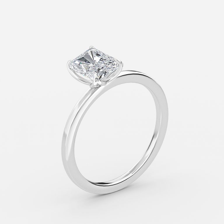 Radiant Solitaire Engagement Ring