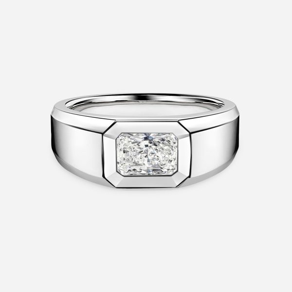 Radiant Bezel Engagement Ring