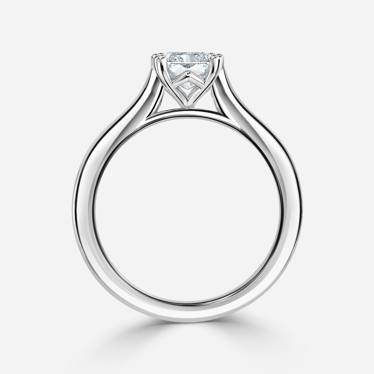 Radiant Solitaire Engagement Ring