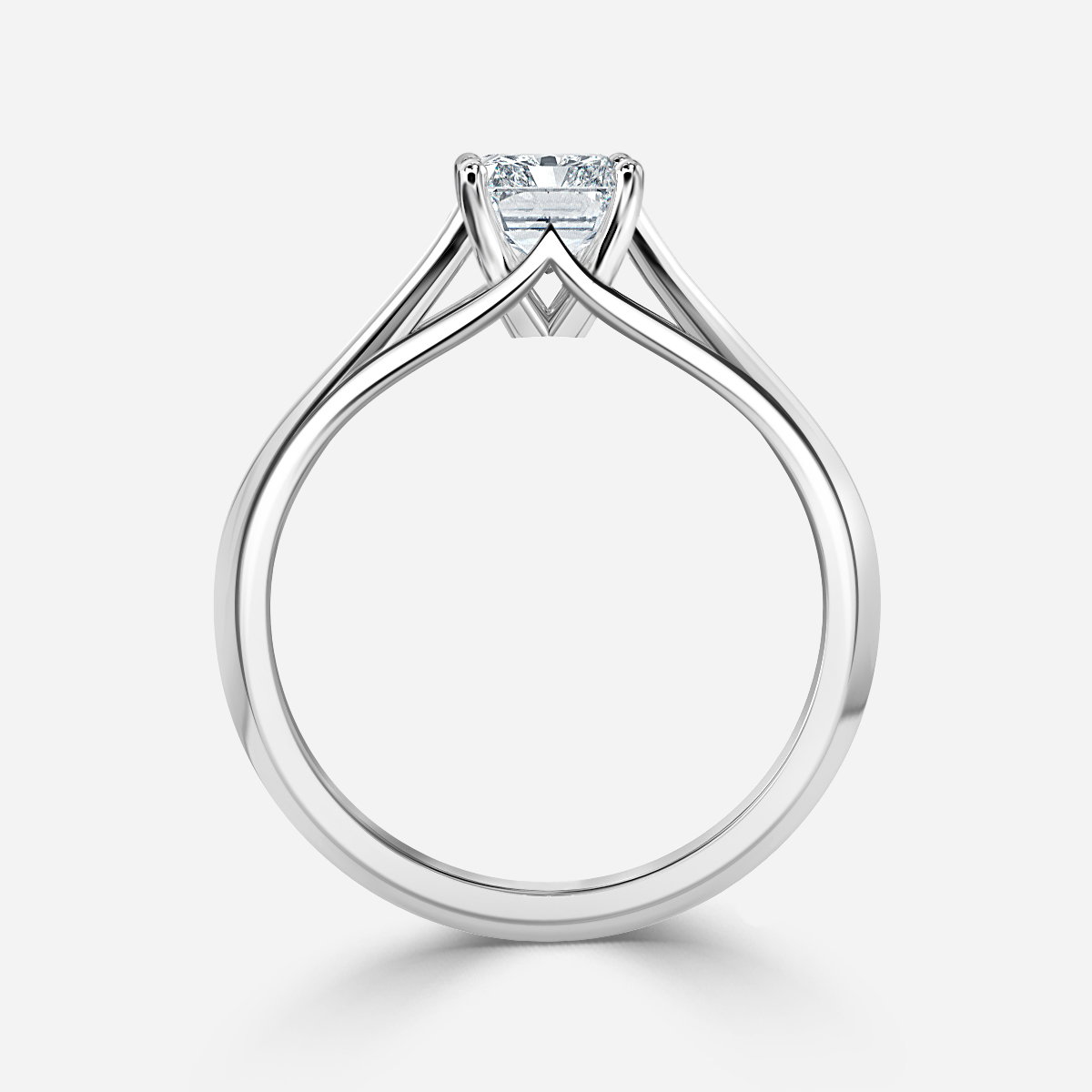 Radiant Solitaire Engagement Ring